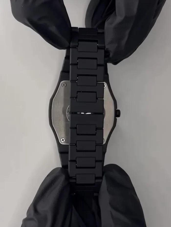 Matte Black Arabic Aura watch